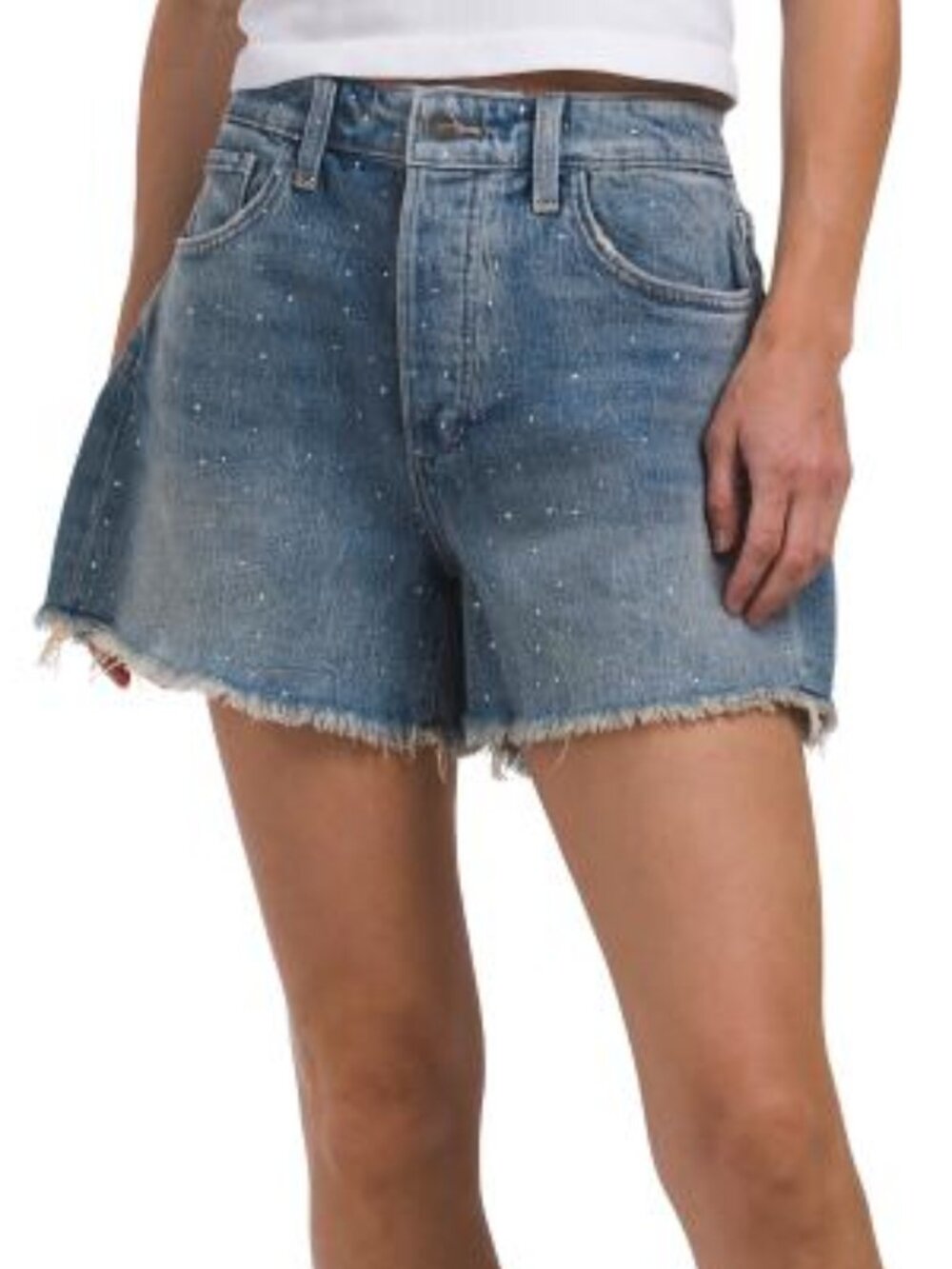 JOE'S The Jessie Relaxed Shorts With Crystals - Picture 5 of 5